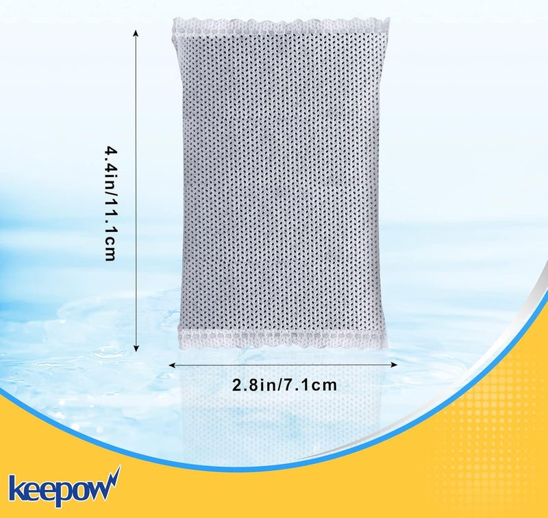 KEEPOW Activated Charcoal Odor Absorber, Trash Can Deodorizer, Diaper Pail Deodorizer, Odor Filter Refill for iTouchless 8 Gallon & Larger for iTouchless 13 Gallon Trash Can Diaper Garbage Can, 3Pack - Image 4